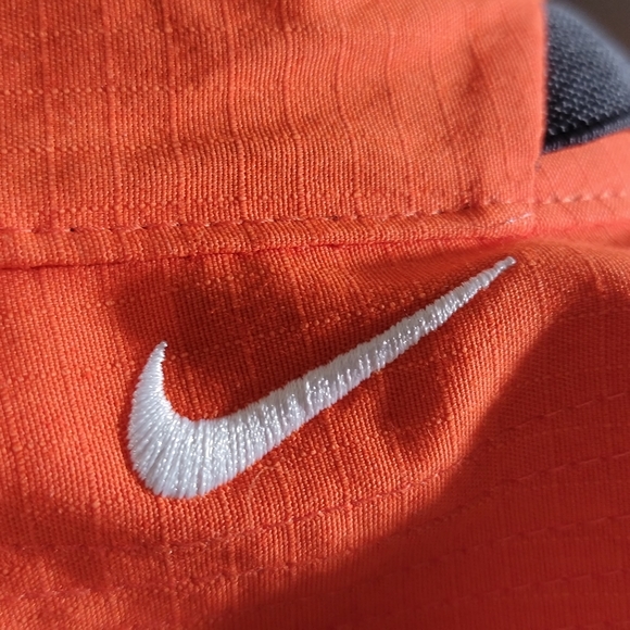 Nike Dry Bucket Orange Gray Hat Cap Adjustable - Picture 12 of 12